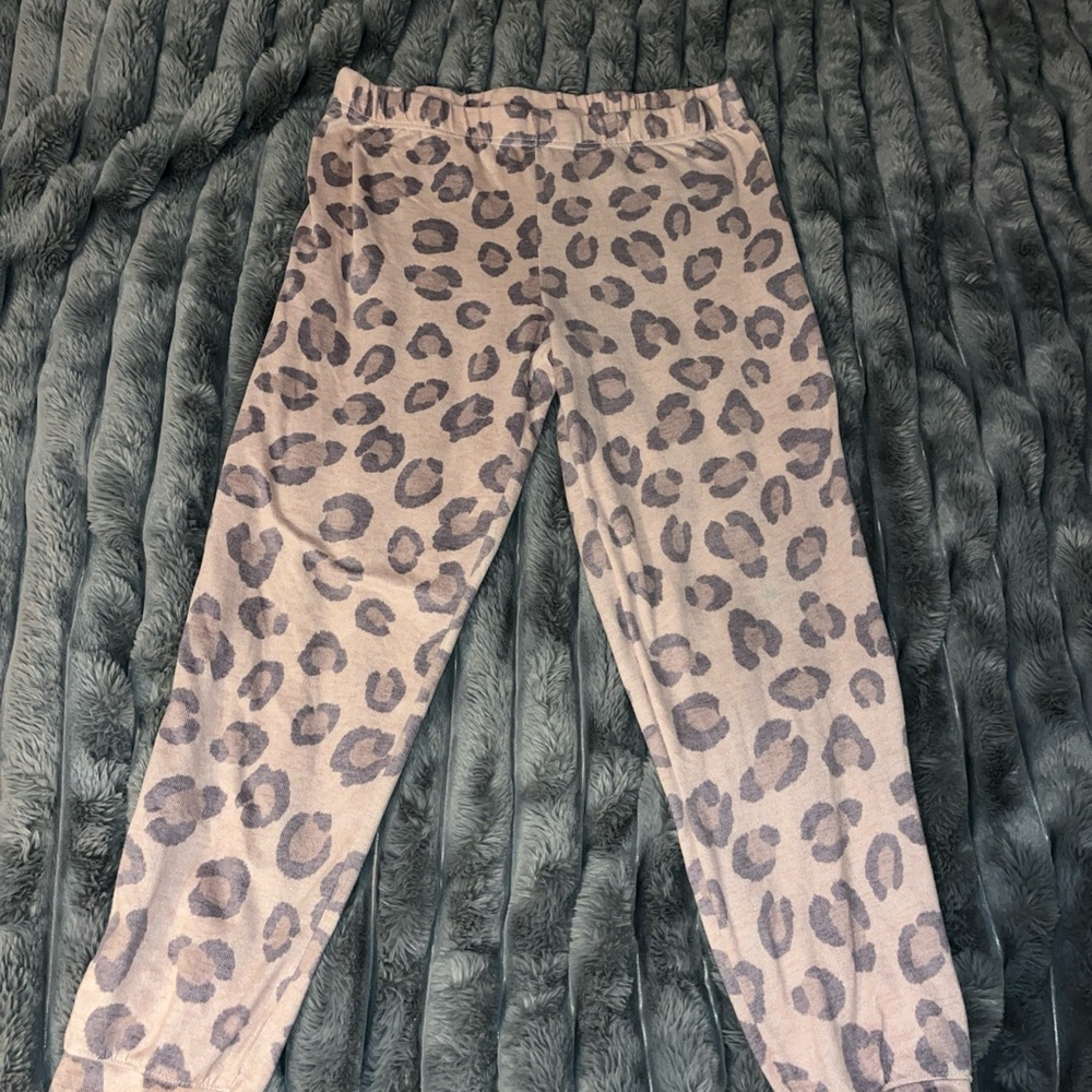 Sonoma Leopard Print Pajama Pants - Tan and Black
